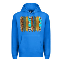 True Royal western brushstrokes Premium Hoodie - OliviaCreatesArt