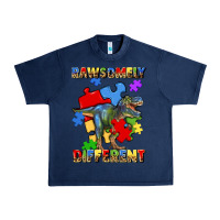 Navy rawsomely different autism t rex Urban Heavy Tee - Artiststas