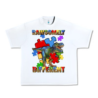 White rawsomely different autism t rex Urban Heavy Tee - Artiststas