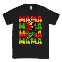 Black mama lightning bolt juneteenth Classic Tee - LillyAllenDesigns