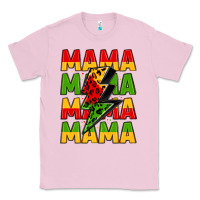 Bubblegum Pink mama lightning bolt juneteenth Classic Tee - LillyAllenDesigns