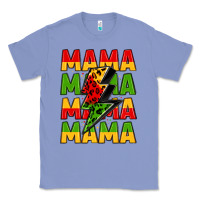 Colony Blue mama lightning bolt juneteenth Classic Tee - LillyAllenDesigns