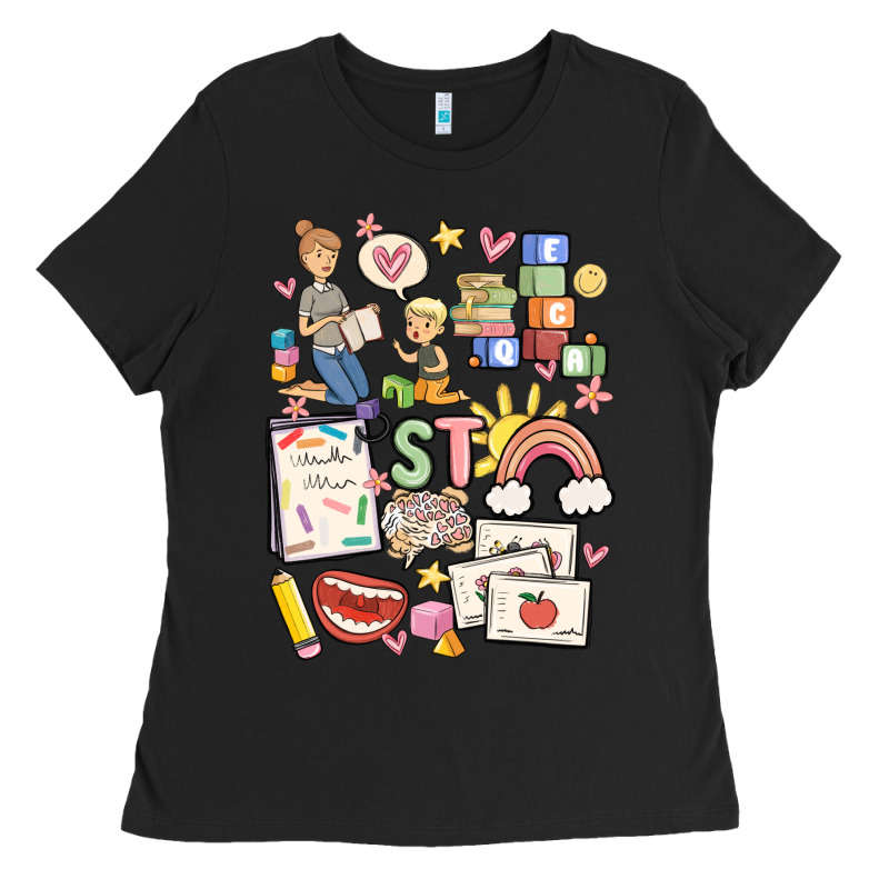 Can't Talk Right Now Doing Speech Therapy Stuff Ladies Tee by MaliasSmallBusiness | Teevron