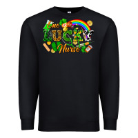 Black one lucky nurse Premium Sweatshirt - FaDigitalArtStudio