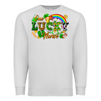 Dove Grey one lucky nurse Premium Sweatshirt - FaDigitalArtStudio