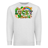 Oatmeal Heather one lucky nurse Premium Sweatshirt - FaDigitalArtStudio