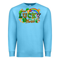Ocean Blue one lucky nurse Premium Sweatshirt - FaDigitalArtStudio
