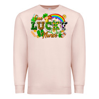 Pale Pink one lucky nurse Premium Sweatshirt - FaDigitalArtStudio