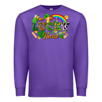 Purple one lucky nurse Premium Sweatshirt - FaDigitalArtStudio