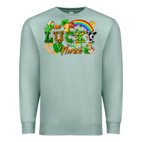 Seafoam one lucky nurse Premium Sweatshirt - FaDigitalArtStudio