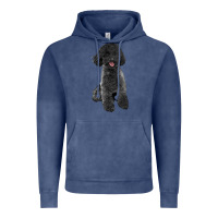 Vintage Denim black poodles dog Vintage Hoodie - LillyAllenDesigns