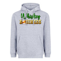 Heather Grey whiskey business Heavyweight Hoodie - FaDigitalArtStudio