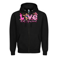 Black love is all you need Zipper Hoodie - OliviaCreatesArt