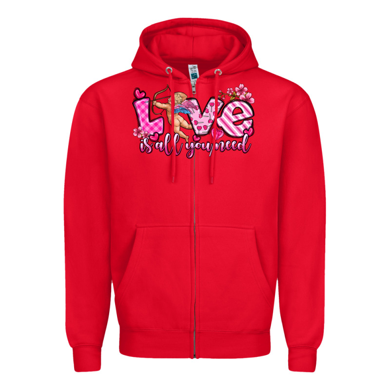 Love Is All You Need Zipper Hoodie by OliviaCreatesArt | Teevron