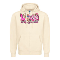 Sandshell love is all you need Zipper Hoodie - OliviaCreatesArt