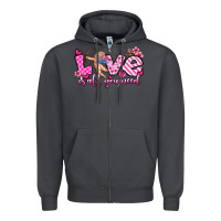 Smoke love is all you need Zipper Hoodie - OliviaCreatesArt