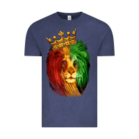 Vintage Denim Juneteenth Lion King Vintage Tee - LillyAllenDesigns
