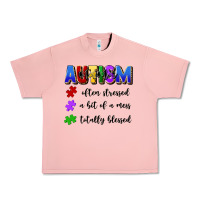 Salmon i'm a hot mess always stressed and proudly autism Urban Heavy Tee - Artiststas