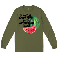 Army Green Watermelon Crawl Long Sleeve Tee - Bettercallsaul