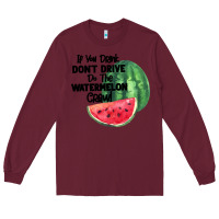 Burgundy Watermelon Crawl Long Sleeve Tee - Bettercallsaul