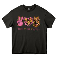 Asphalt Peace Love German Shepherd Heavy Core Tee - Jasminsmagicworld
