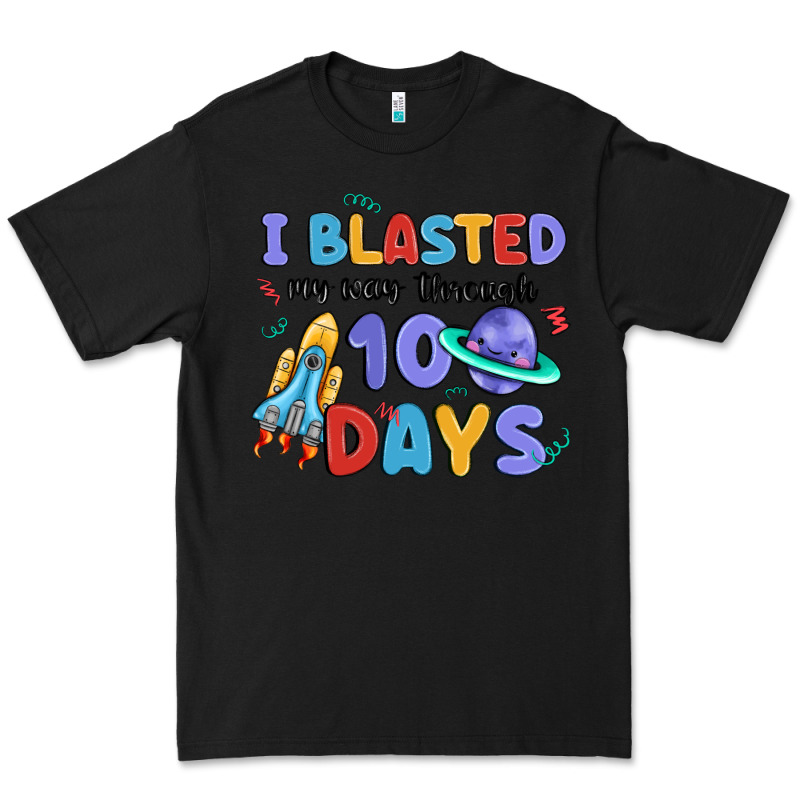 I Blasted My Way Through 100 Days Premium Tee by MaliasSmallBusiness | Teevron