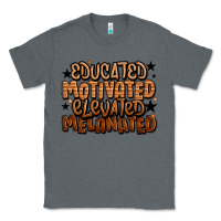 Charcoal Heather educated motivated elevated melanated Classic Tee - LillyAllenDesigns