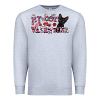 Heather Grey my cat is my valentine Premium Sweatshirt - FaDigitalArtStudio
