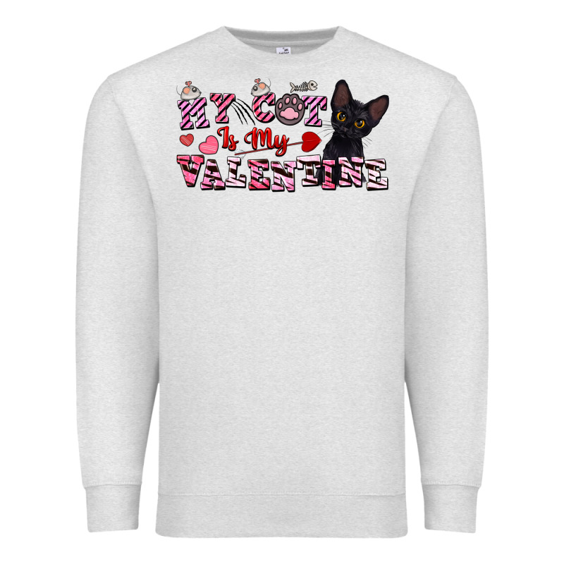 My Cat Is My Valentine Premium Sweatshirt by FaDigitalArtStudio | Teevron
