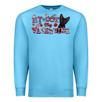Ocean Blue my cat is my valentine Premium Sweatshirt - FaDigitalArtStudio