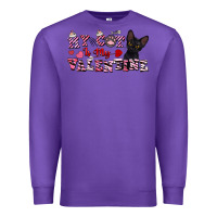 Purple my cat is my valentine Premium Sweatshirt - FaDigitalArtStudio