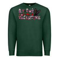 Sports Green my cat is my valentine Premium Sweatshirt - FaDigitalArtStudio