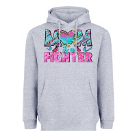 Heather Grey Western Mom Is A Fighter Heavyweight Hoodie - BundleAndBundleShop