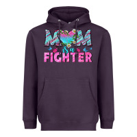 Plum Western Mom Is A Fighter Heavyweight Hoodie - BundleAndBundleShop