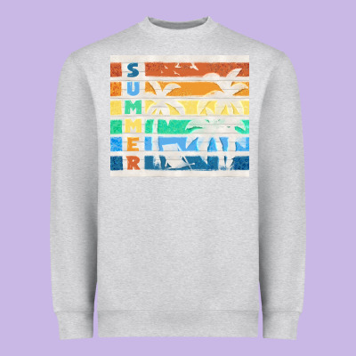 Retro Summer Heavyweight Sweatshirt Designed By Tumblerdesignbyshophia