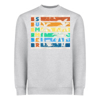 Heather Grey retro summer Heavyweight Sweatshirt - TumblerDesignByShophia