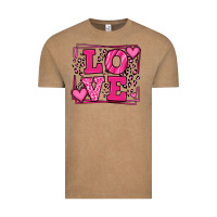 Vintage Coffee Love leopard frame Vintage Tee - LillyAllenDesigns