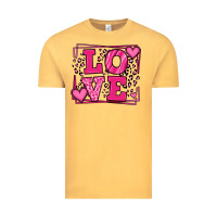 Vintage Mustard Love leopard frame Vintage Tee - LillyAllenDesigns