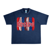 Navy boston baseball team spirit brushstrokes Urban Heavy Tee - Artiststas
