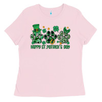 Bubblegum Pink happy st.patrick's day Ladies Tee - MaliasSmallBusiness