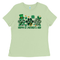 Matcha happy st.patrick's day Ladies Tee - MaliasSmallBusiness