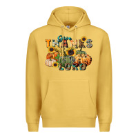Antique Gold give thanks to the lord Premium Hoodie - FaDigitalArtStudio
