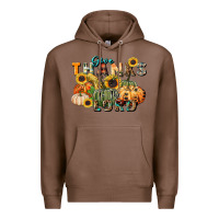 Chestnut give thanks to the lord Premium Hoodie - FaDigitalArtStudio