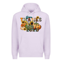 Lilac give thanks to the lord Premium Hoodie - FaDigitalArtStudio
