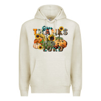 Oatmeal Heather give thanks to the lord Premium Hoodie - FaDigitalArtStudio