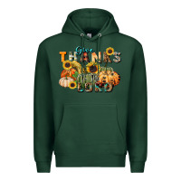 Sports Green give thanks to the lord Premium Hoodie - FaDigitalArtStudio