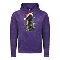Cloud Purple christmas black poodles dog Vintage Hoodie - LillyAllenDesigns