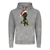 Cloud Rock christmas black poodles dog Vintage Hoodie - LillyAllenDesigns