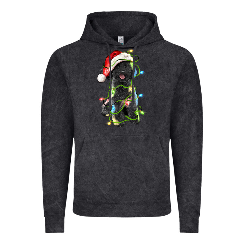 Christmas Black Poodles Dog Vintage Hoodie by LillyAllenDesigns | Teevron
