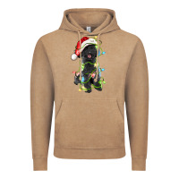 Vintage Coffee christmas black poodles dog Vintage Hoodie - LillyAllenDesigns